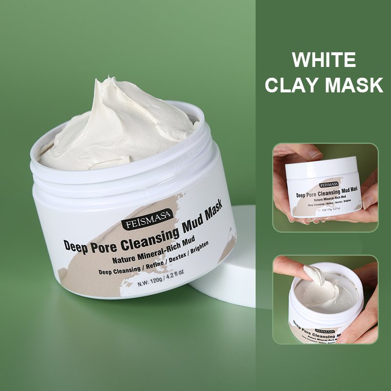 Logo Clay Powder Face Skin Mask Vitamin C  Mud Mask for Deep Cleansing Minimize Pores Moisturizing Clay Mask thumbnail 17